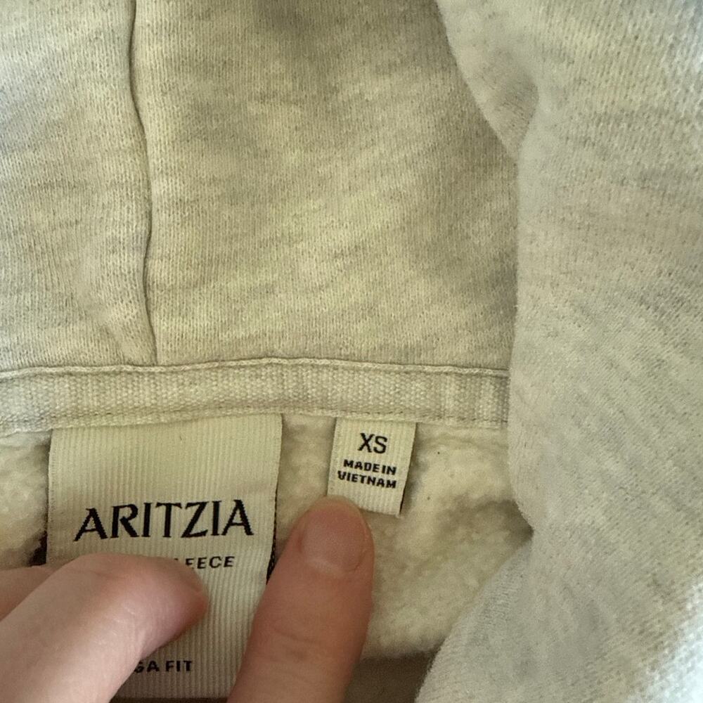 Aritzia Hoodie Sweatfleece Size XS Gray - Picture 4 of 5